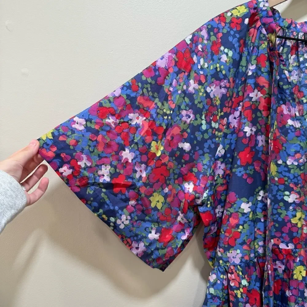 Summersalt The Tie Neck Dress Painted Meadows sz XL